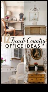 ديكور مكتب ريفي فرنسي لمساحة عمل كلاسيكية
