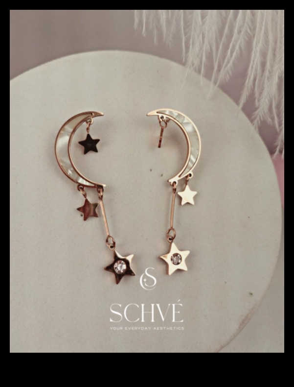 سحر سماوي: ابحث عن النجوم في أقراطنا المستوحاة من الأجرام السماوية