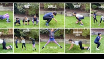 التمارين الرياضية الغريبة على الحيوانات: تدريبات الأطفال غريبة الأطوار للضحك