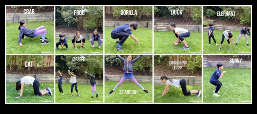 التمارين الرياضية الغريبة على الحيوانات: تدريبات الأطفال غريبة الأطوار للضحك