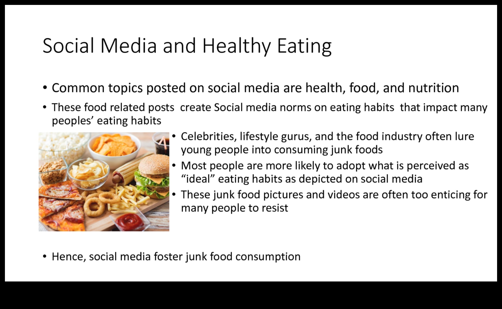 الأنظمة الغذائية طويلة الأمد وتأثير وسائل التواصل الاجتماعي