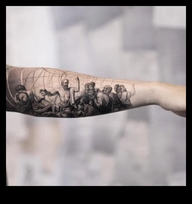 التعبيرات الملحمية: احتضن عظمة إتقان وشم الذراع