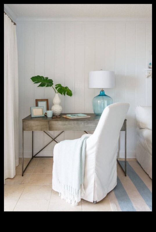 ديكور مكتب ساحلي لمساحة عمل بحرية