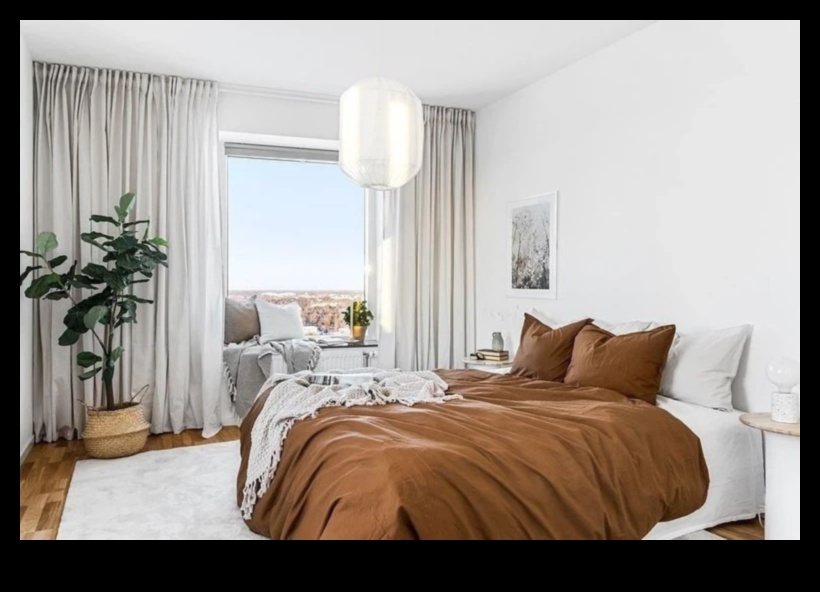 هل يمكنك اقتراح طرق لإنشاء غرفة نوم مستوحاة من الطراز الاسكندنافي باستخدام أفكار الديكور؟